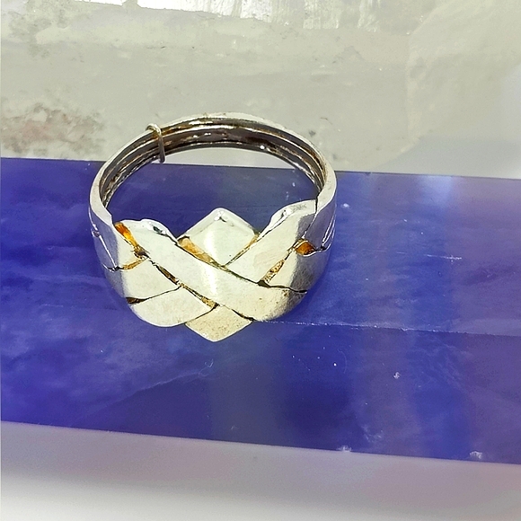Jewelry - *SOLD* 4 Band Puzzle Ring - 925 Silver